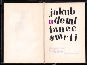 Jakub Deml: Tanec smrti