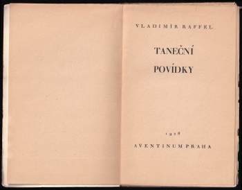 Vladimír Raffel: Taneční povídky