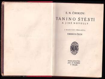 Jevgenij Nikolajevič Čirikov: Tánino štěstí a jiné novelly