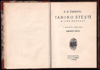 Jevgenij Nikolajevič Čirikov: Tánino štěstí a jiné novelly