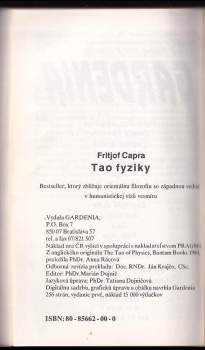 Tao fyziky : bestseller, ktorý zbližuje orientálnu filozofiu a západnú vedu v humanistickom pohľade na vesmír