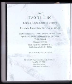 Laozi: Tao te ťing