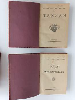Edgar Rice Burroughs: KOMPLET  7X Tarzan: Tarzan + Tarzánův návrat + Tarzanovy šelmy + Tarzanův syn + Tarzan a klenoty z oparu + Tarzanovy povídky z džunglí + Tarzan nepřemožitelný