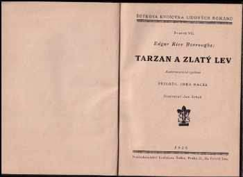 Edgar Rice Burroughs: Tarzan a zlatý lev