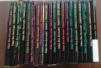 KOMPLET Edgar Rice Burroughs 20X Tarzan z rodu Opů + Tarzanův návrat + Tarzanovy šelmy + Tarzanův syn + Tarzan a klenoty Oparu + Tarzanovy povídky z džungle + Tarzan nezkrotný + Tarzan strašný + Tarzan a trpasličí lidé + Tarzan, pán džungle + Tarzan a ztracená říše + Tarzan v nitru Země + Tarzan nepřemožitelný + Tarzan vítězný + Tarzan a město zlata + Tarzan a Leopardí muži + Tarzanovo pátrání + Tarzan a cizinecká legie + Tarzan a ztracenci + Tarzan