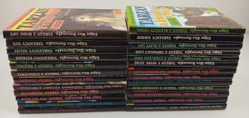 Edgar Rice Burroughs: Dobrodružství lorda Greystoka 1 - 25 Tarzan z rodu Opů + Tarzanův návrat + Tarzanovy šelmy + Tarzanův syn + Tarzan a klenoty Oparu + Tarzanovy povídky z džungle + Tarzan nezkrotný + Tarzan strašný + Tarzan a zlatý lev +  Tarzan a trpasličí lidé až Tarzan a ztracenci