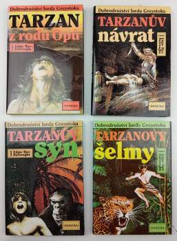 Edgar Rice Burroughs: Dobrodružství lorda Greystoka: Díl 1-25 (Tarzan z rodu Opů, Tarzanův návrat, Tarzanovy šelmy, Tarzanův syn, Tarzan a klenoty Oparu, Tarzanovy povídky z džungle, Tarzan nezkrotný, Tarzan strašný, Tarzan a zlatý lev, Tarzan a trpasličí lidé, Tarzan, pán džungle, Tarzan a ztracená říše, Tarzan v nitru Země, ...