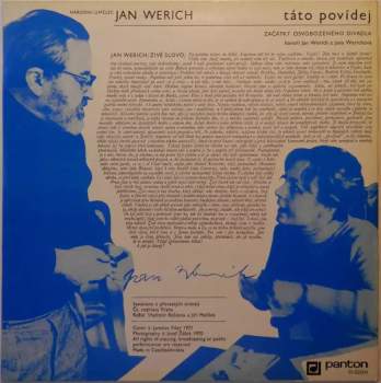 Jan Werich: Táto Povídej 1 + 2 (první a druhý díl = 2xLP)