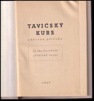 Miloš Bohuslav Volf: Tavičský kurs