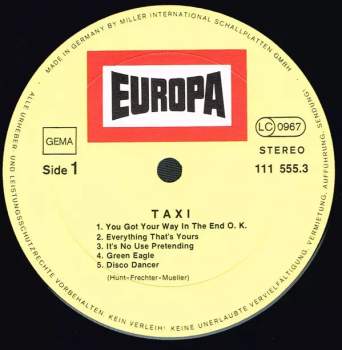 Taxi: Taxi (+ PLAKÁT)