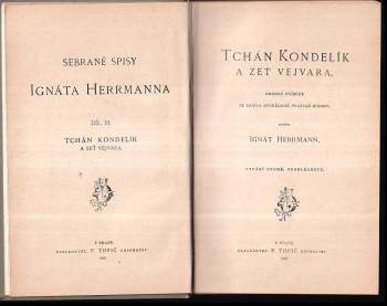 Ignát Herrmann: Tchán Kondelík a zeť Vejvara
