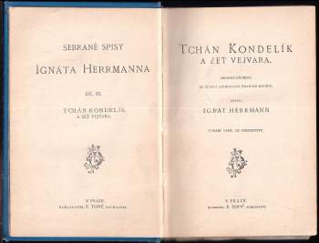 Ignát Herrmann: Tchán Kondelík a zeť Vejvara