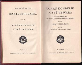 Ignát Herrmann: Tchán Kondelík a zeť Vejvara