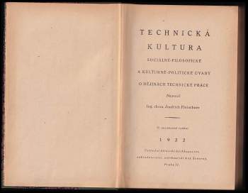 Jindřich Fleischner: Technická kultura
