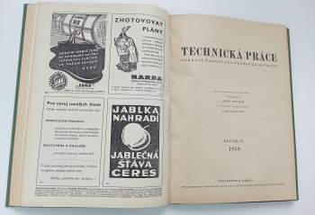 Josef Dvořák: Technická práce - odborný časopis pro technická povolání - ročník V. + ročník VI. - 2 KOMPLETNÍ ROČNÍKY