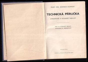 Zdenko Schmidt: Technická příručka
