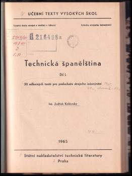 Jindřich Koldovský: Technická španělština