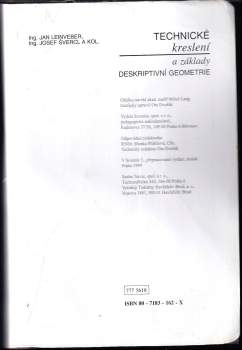 Jan Leinveber: Technické kreslení a základy deskriptivní geometrie