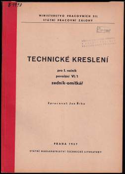 Technické kreslení pro 1. ročník povolání 6/1 zedník-omítkář