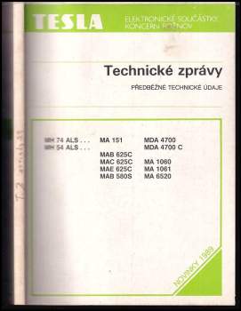 Technické zprávy 1989 - 1990