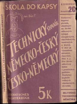 Technický slovník německo-český, česko-německý