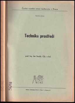 Jan Smolík: Technika prostředí
