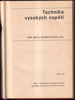 Antonín Veverka: Technika vysokých napětí