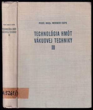 Technológia hmôt vákuovej techniky