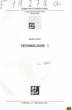 Technologie I