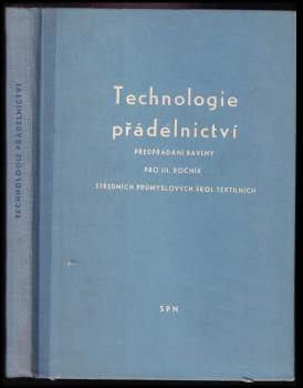 Technologie přádelnictví