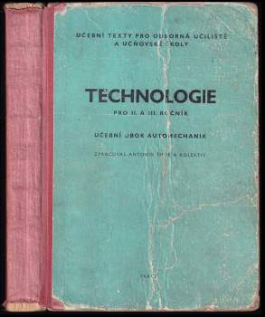Technologie pro 2. a 3. ročník - učební obor 0451 automechanik