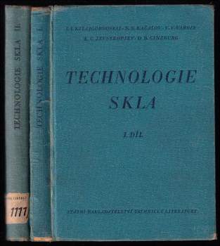 Technologie skla - 1. a 2. díl