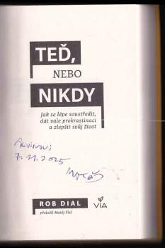 Rob Dial: Teď, nebo nikdy