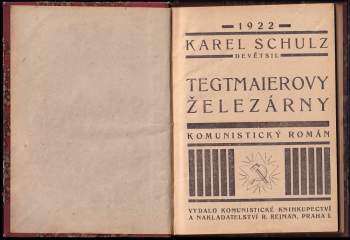 Karel Schulz: Tegtmaierovy železárny