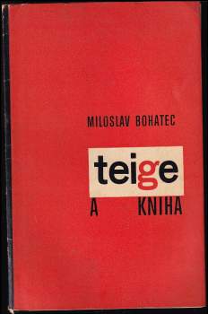 Teige a kniha