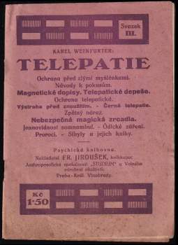 Karel Weinfurter: Telepatie