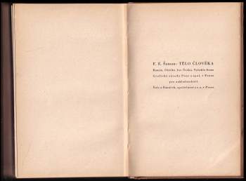 František Erik Šaman: Tělo člověka