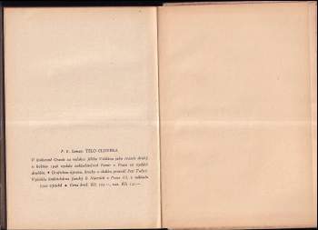 František Erik Šaman: Tělo člověka