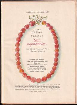 Josef Václav Sládek: Těm nejmenším