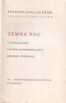 Jan od Kříže: Temná noc