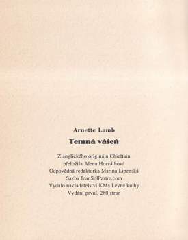 Arnette Lamb: Temná vášeň