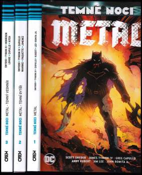 Temné noci Metal 1 - 3 - Metal + Temní rytíři + Temný vesmír : Díl 1-3 - Scott Snyder, James IV Tynion, Rob Williams, Joshua Williamson, Tim Seeley, Benjamin Percy, Scott Snyder, James IV Tynion, Joshua Williamson, Frank Tieri, Sam Humphries, Dan Abnett, Peter Tomasi, Scott Snyder, James IV Tynion, Joshua Williamson, Robert Venditti, Jeff Lemire, Grant Morrison, Scott Snyder, James IV Tynion, Joshua Williamson, Rob Williams, Tim Seeley, Benjamin Percy, Dan Abnett, Peter Tomasi, Frank Tieri, Sam Humphries, Grant Morrison, Jeff Lemire, Robert Venditti (2019, Crew) - ID: 779323