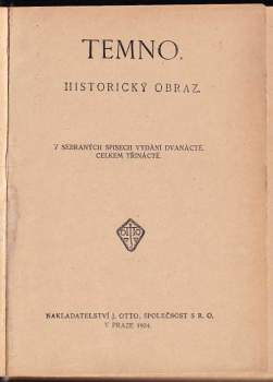Alois Jirásek: Temno