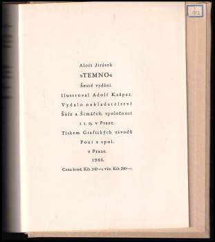 Alois Jirásek: Temno