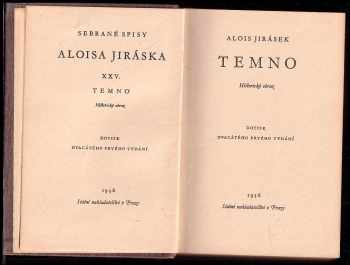 Alois Jirásek: Temno : Historický obraz