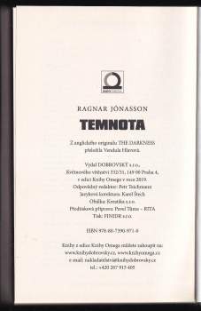 Ragnar Jónasson: Temnota