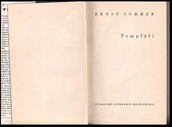 Ernst Sommer: Templáři