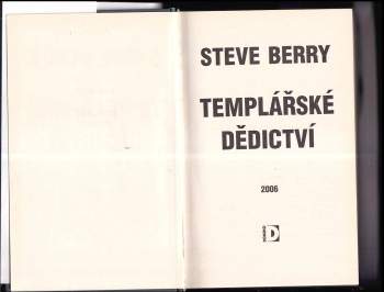 Steve Berry: Templářské dědictví