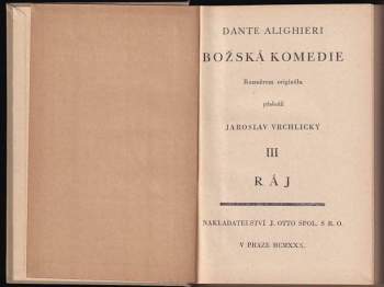 Dante Alighieri: Božská komedie