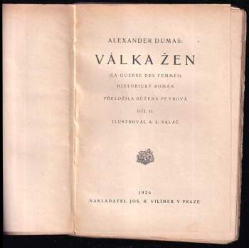 Alexandre Dumas: Válka žen